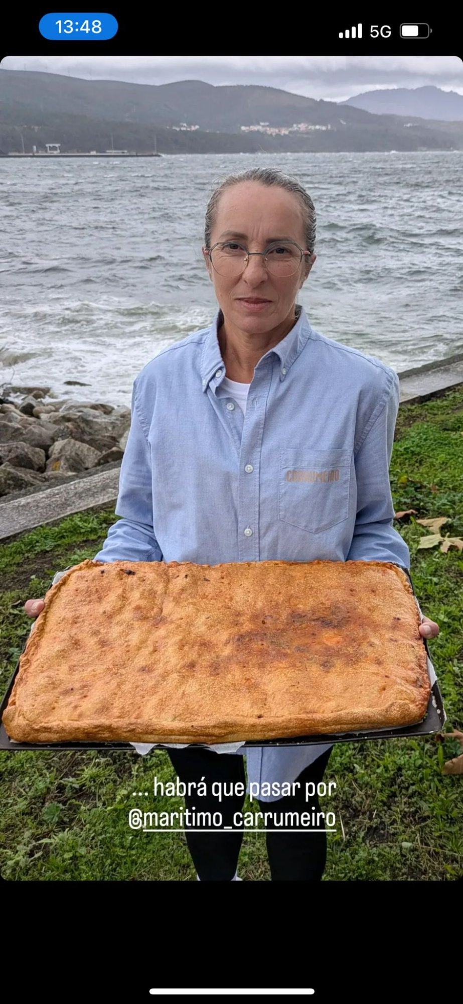 Empanada casera Carrumeiro, Corcubión